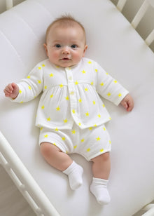 Yellow palm leaves Set