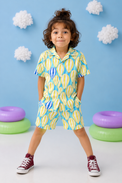 Boy wearing Anaario Balloon Sky Shorts