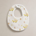 Banana bamboo baby bib — print detail