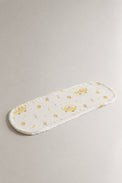 Banana bamboo baby burp cloth — absorbent sherpa backing