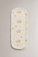 Banana bamboo baby burp cloth — reverse side