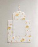 Banana bamboo baby changing mat — banana print, soft bamboo cotton