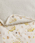 Banana bamboo baby changing mat — banana print, soft bamboo cotton