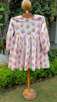 Girl wearing Anaario Berry Bloom Dress