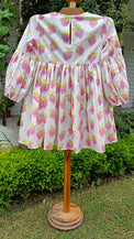 Girl wearing Anaario Berry Bloom Dress