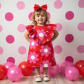 Girl wearing Anaario Bloom Pop Ruffle Dress