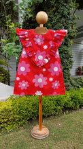 Girl wearing Anaario Bloom Pop Ruffle Dress