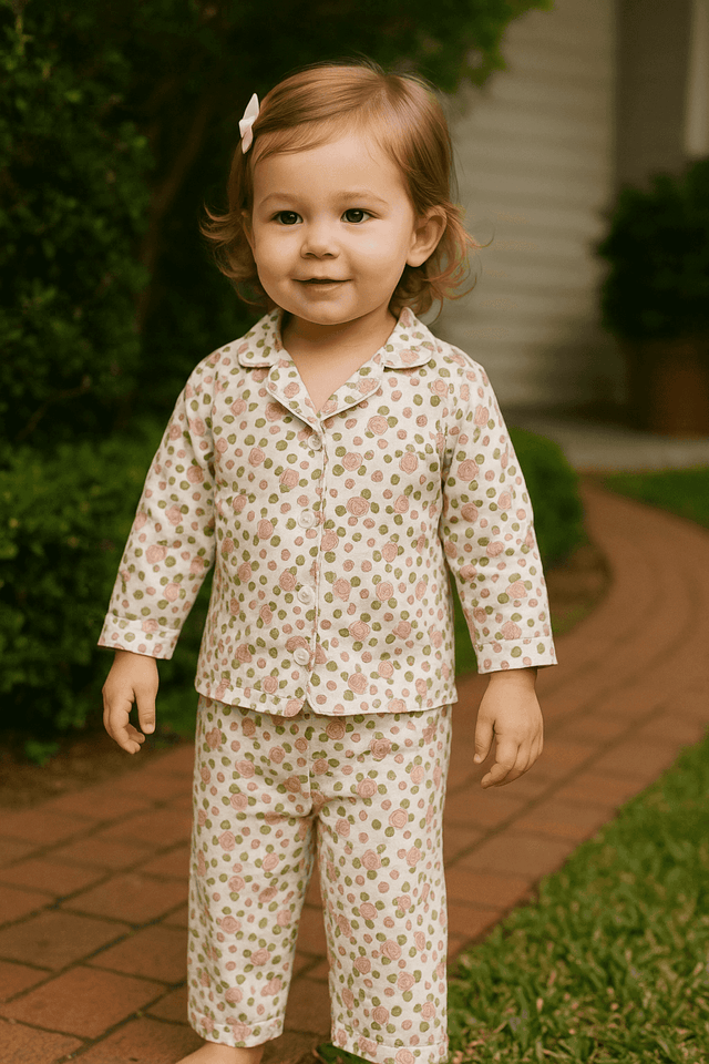 Girl wearing Anaario Blossom Belle Night Suit