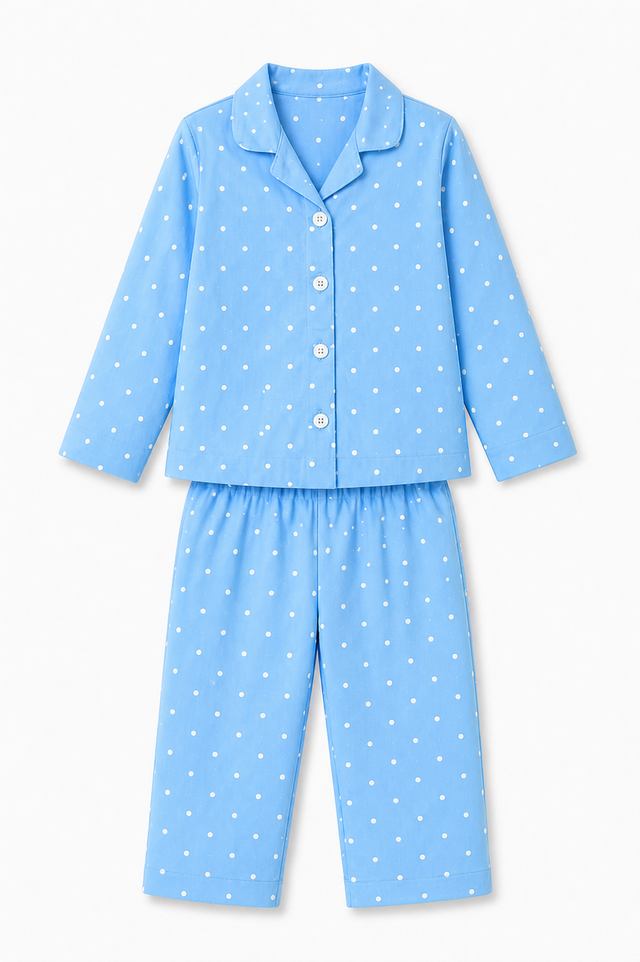Boy wearing Anaario Blue-a-Boo Night Suit