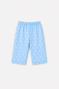 Boy wearing Anaario Blue and White Raindrops Night Suit