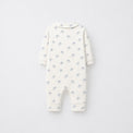 Blue Elephant bamboo cotton baby sleepsuit — two-way zip romper onesie
