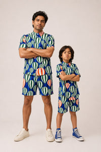 Anaario Blue Parachute Co-ord Set