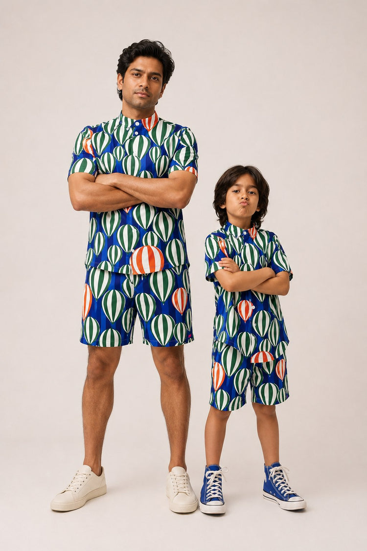 Anaario Blue Parachute Co-ord Set