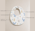 Anaario Blue Whale Bamboo Baby Bib key features