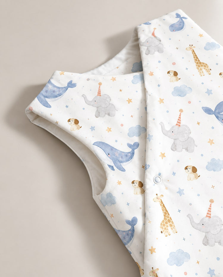 Blue Whale Bamboo Baby Sleeping Bag