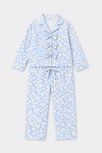 Girl wearing Anaario Bluebell Daisy Night Suit