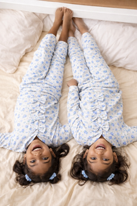 Girl wearing Anaario Bluebell Daisy Night Suit