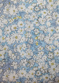 Baby wearing Anaario Bluebell Daisy organic mulmul cotton Blossom Breeze set, newborn to 24 months