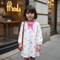 Girl wearing Anaario Bow Bliss Balloon Dress