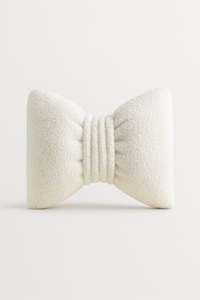 Anaario bow-shaped fleece cushion for kids