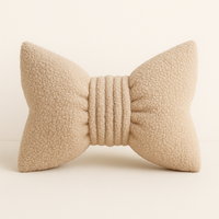 Anaario bow-shaped fleece cushion for kids