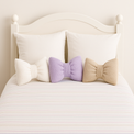 Anaario bow-shaped fleece cushion for kids