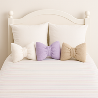 Anaario bow-shaped fleece cushion for kids