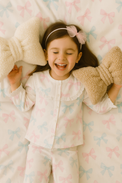 Anaario bow-shaped fleece cushion for kids