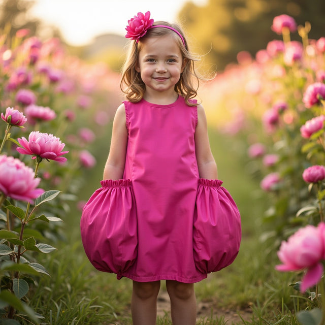 Girl wearing Anaario Bubblegum Pop Dress