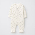 Bunny & Blossom bamboo cotton baby sleepsuit — two-way zip romper onesie