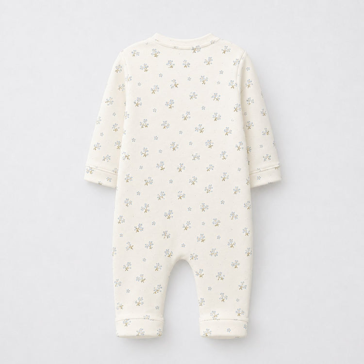 Bunny & Blossom bamboo cotton baby sleepsuit — footed zip-front sleepsuit, onesie romper