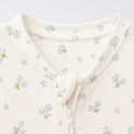 Bunny & Blossom bamboo cotton baby sleepsuit — bamboo cotton onesie romper flatlay