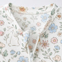 Bunny & Blossom bamboo cotton baby sleepsuit — footed zip-front sleepsuit, onesie romper