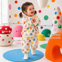 Multi Polka Girls' Barrel Pant Set features