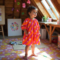 Girl wearing Anaario Candy Pop Daisy Dress