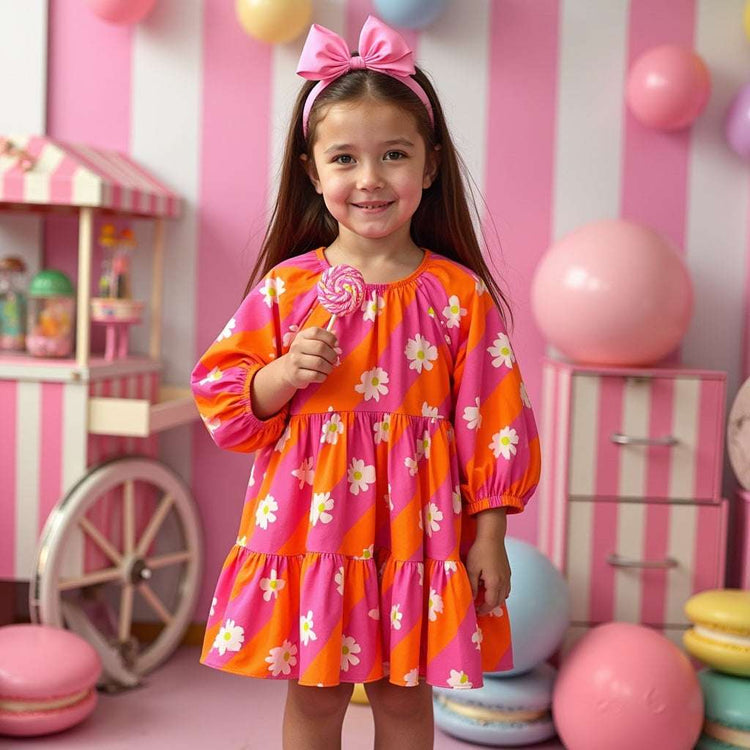 Girl wearing Anaario Candy Pop Daisy Dress
