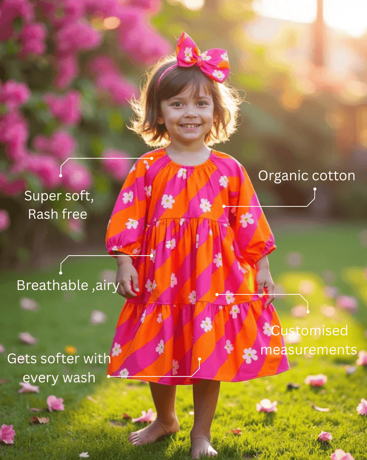 Girl wearing Anaario Candy Pop Daisy Dress