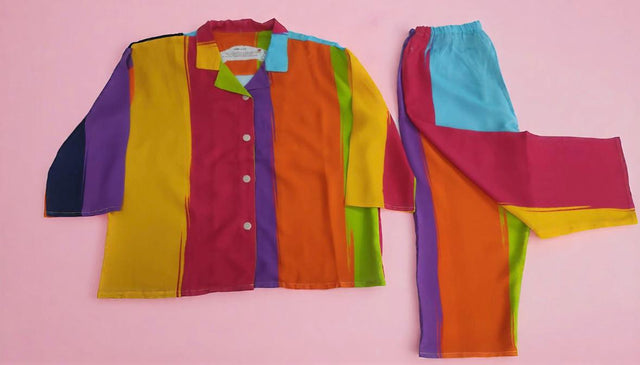 Girl wearing Anaario Candy Pop Night Suit