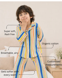 Boy wearing Anaario Candy Stripes Night Suit