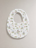 Carnival Windmill bamboo baby bib — carnival windmill print, soft bamboo cotton