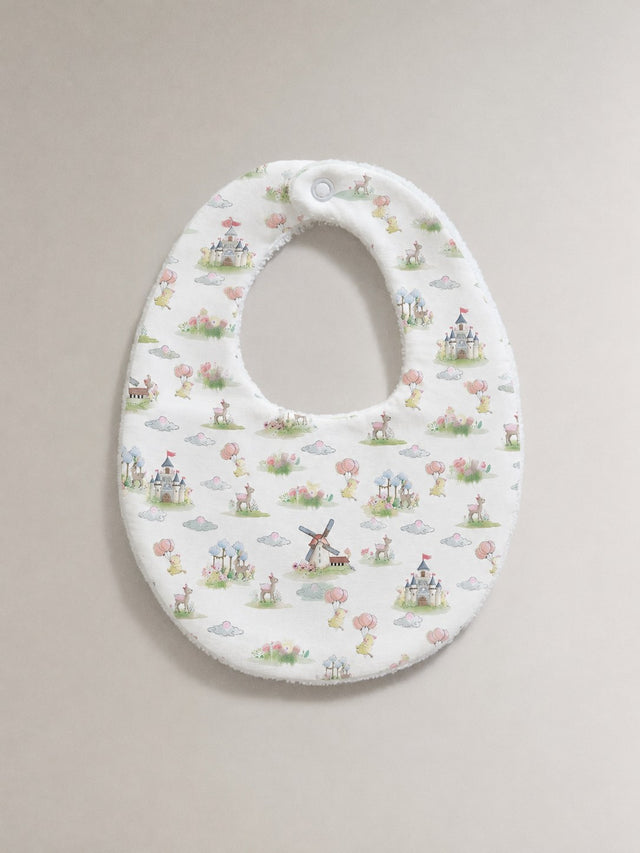Carnival Windmill bamboo baby bib — carnival windmill print, soft bamboo cotton