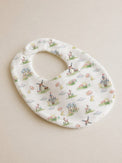 Carnival Windmill bamboo baby bib — absorbent sherpa backing