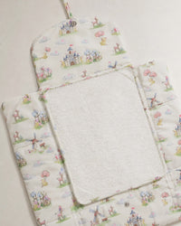 Carnival Windmill bamboo baby changing mat — absorbent sherpa backing