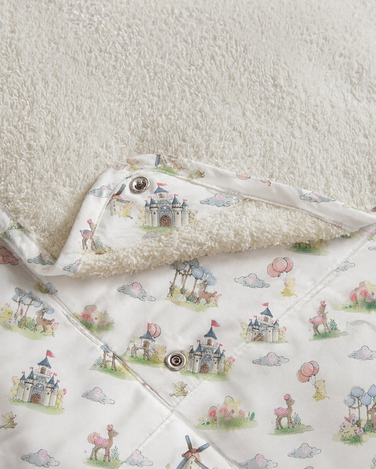 Carnival Windmill bamboo baby changing mat — print detail