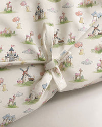 Carnival Windmill bamboo baby changing mat — soft bamboo cotton flatlay