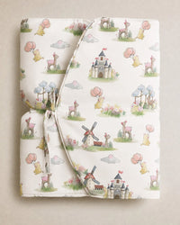Carnival Windmill bamboo baby changing mat — folded