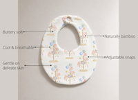 Anaario Carousel Bamboo Baby Bib key features