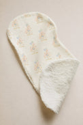 Carousel bamboo baby burp cloth — carousel print, soft bamboo cotton