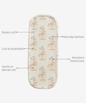 Anaario Carousel Bamboo Baby Burp Cloth key features