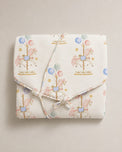 Carousel bamboo baby changing mat — carousel print, soft bamboo cotton